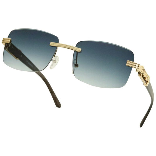 Elite Prism Midnight Black – Rimless Sunglasses