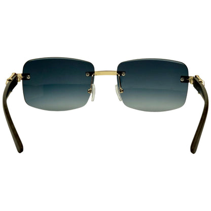 Elite Prism Midnight Black – Rimless Sunglasses